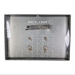 BaubleBar Set - 3 Crystal Rhinestone Hair Pins & 2 Earrings Silver Plating(C3) Photo 1