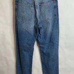 H&M "Girls Bite Back" Jeans Sz 6 Distressed Straight Leg Raw Hem Photo 2
