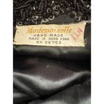 Vintage Mademoiselle Handmade Beaded Black Evening Bag Hong Kong Purse Photo 13