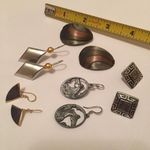 Lot Of 5 Vintage Modern Costume Jewelry Earrings Pierced All Signed Photo 9