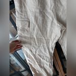 Lands' End Lands’ End Linen cargo pants beige sand petite short putty drawstring straight Photo 5