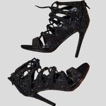 Madden Girl black with sparkle design heels! Lace up front! Gladiator style Photo 5