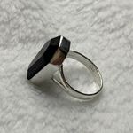 Onyx 925 Silver Natural Black Gemstone Coffin For Men Woman Ring Size - 8.75 RGN-785 Photo 5