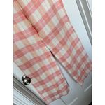 Brooks Brothers NWT Country Club Women's Plaid Linen Pants Pink/Cream Size 14 Photo 3