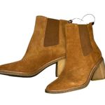 Ralph Lauren Marianna Bootie - Water Repellant Suede Whiskey Brown SIZE 11 READ Photo 1