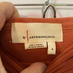 Anthropologie  Orange Rust Midi Skirt Slit Stretchy Boho Women's size Medium Photo 1