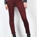 J Brand Zoey Triple Zip Skinny Jeans in Lava Burgundy Size 25 Photo 0