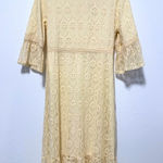 Tea N Rose  Cream Floral Lace Dress Photo 0