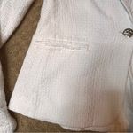 Draper James  RSVP XS Textured White Blazer Jacket Preppy Country Club Coastal Photo 4