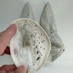 Azalea Wang Opry Stiletto Sock Boots 11 Rhinestone Stretchy White Photo 6