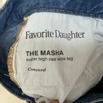Favorite Daughter The Marsha Super High Rise Wide Leg Jeans Concord Size 28 Blue Photo 8