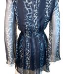 Line and Dot 100% Silk Animal Print Mini Dress Photo 7