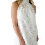 Holly Shae Eyelet Lace Neck Tie Maxi Dress Women's XS/M White Boho Resortwear Size undefined Photo 1