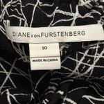 Diane Von Furstenberg  Adele Light Beam‎ Black Off-the-Shoulder Jumpsuit Size 10 Photo 9