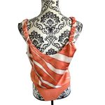 Marciano GUESS Coral and White Patterned Bodysuit Photo 1