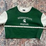 Hype and Vice NWT Michigan State Rookie Sweater Pullover Raglan Fleece Cropped Green Size XS Photo 12