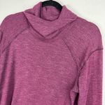 Free People Split Open Back Knit Turtleneck Sweater Sz Medium Plum Purple Photo 6