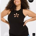 Torrid  Super Soft Rib Flower O-Ring Tank Top W1349 Plus Size 6X Photo 0