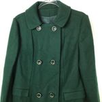 Vintage Deep Green Wool Double Breasted Overcoat Photo 1