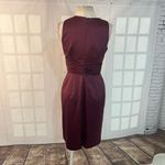 JS Boutique Purple Satin Sleeveless Fully Lined Knee Length Cocktail Dress Sz 6 Photo 5