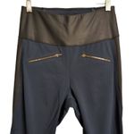 ADAY Throw It Higher Leggings Navy Black Zip Pockets High Waist Athleisure S Photo 1