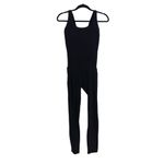 Athleta Salutation Bodysuit Black Jumpsuit SMALL TALL Photo 2