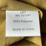 o.p.t Square Neck Smocked Patterned Maxi Dress Brown Gold Cream Size Medium Photo 6