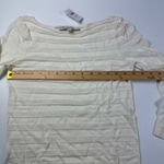 Loft  Textured Knit Top Layering Long Sleeve Boat Neck‎ Sweater XS flawed Photo 2