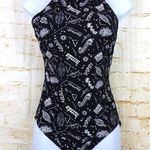 Harry Potter Spells Swimsuit Womens S Black White Spell Words Graphic Back Strap Photo 4