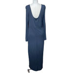 Marchesa Notte Black Long Sleeve Matte Jersey Evening Gown Ruched‎ Size 10 Photo 10