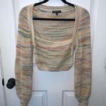 Blue Blush Multi-Color Cropped Sweater Photo 0