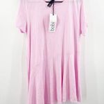 Bobi LOS ANGELES T-Shirt Size Medium Asymmetrical Pink Peonies NWT Shirt Tunic Photo 0