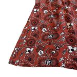 ALC Frank A.L.C. Spencer 100% Silk Floral Print Mini Dress Short Sleeve High Neck Size 4 Photo 4