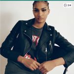 Urban Outfitters UO crop moto biker jacket Photo 12