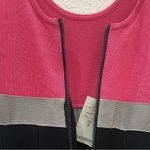 Bebe Pink/Gray/Black Colorblock Fit & Flare Bandage Dress Size S New (Old Stock) Photo 9