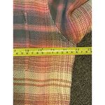 American Eagle Green Orange Plaid Fleece Flannel Oversized Button-down Shirt XS Photo 12
