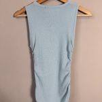 LIONESS NWOT  Military Minds Mini Dress Women's XXS Baby Blue Ribbed Hello Molly Photo 10