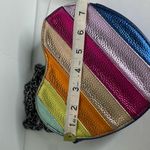 Urban Expression Urban Expressions Rainbow Patchwork Heart Shaped Shoulder Crossbody Bag Photo 12