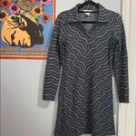 EXPRESS Tricot Vintage 90’s Dark Blue Multicolored Chevron Knit Dress Photo 10