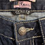 Y2K ReRock Express Jeans Womens 10L Barely Boot 32x34 Whisker Dark Low Rise Blue Size undefined Photo 2