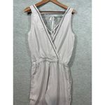 Cloth & Stone Anthropologie  Womens XS‎ Light Gray Sleeveless Jumpsuit Romper Photo 4