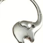 Elephant🐘Earrings trunk up= good luck!! Silver Photo 2