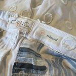 Anthropologie Shorts 27 White Chino All Over Textured Circles Photo 4