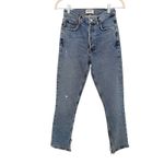 AGOLDE Nico High Rise Light Wash Distressed Slim Leg Jeans Size 24 Photo 2