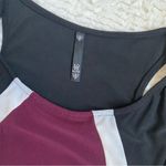 Love Culture  Y2K Colorblock Hourglass Bodycon Mini Dress XS Black White Burgundy Photo 5