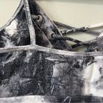 SO  Tie Dye Bralette Top in Gray and White Size M Photo 5