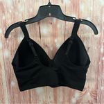 Avia Black Medium Support Molded Plunge Sports Bra Photo 7