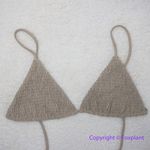 Aila Blue NEW  Free People Soraya Bikini Top, tan,‎ size XL Photo 3