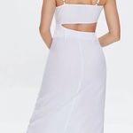 White Cutout MIDI Dress Size M Photo 2