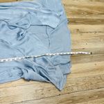 MELLODAY NWT  baby blue high low midi dress V Neck tie flutter sleeve size small Photo 8